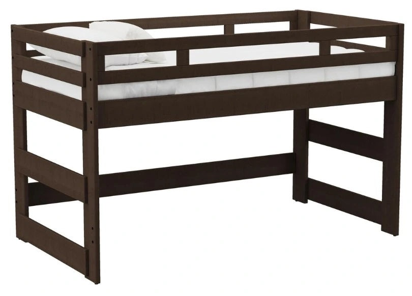 Elements International Cali Kids Twin Junior Loft Bed in Brown image