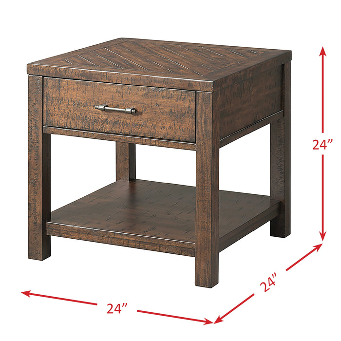 Jax End Table in Cherry