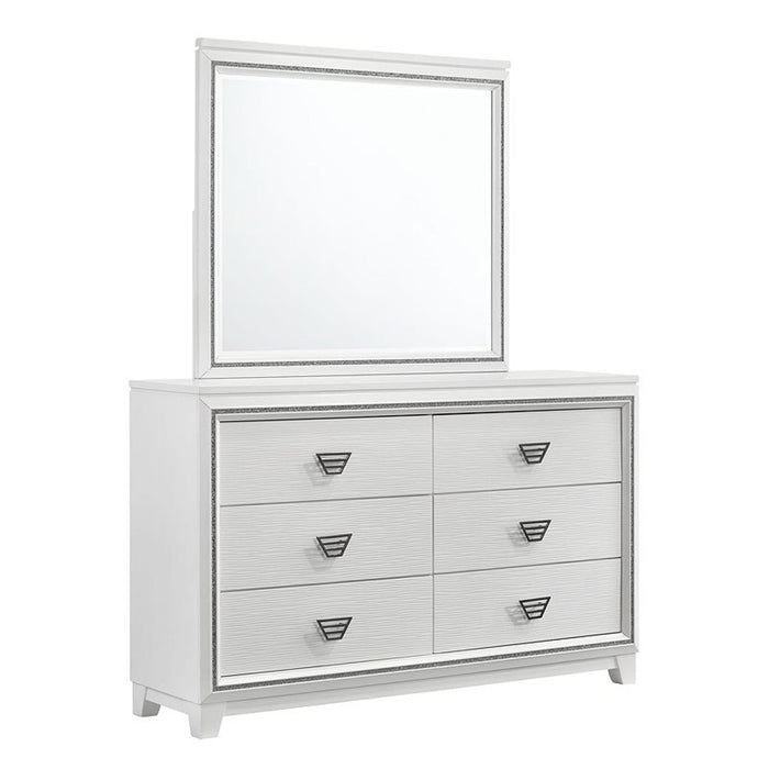 Elements International Moondance Mirror in White