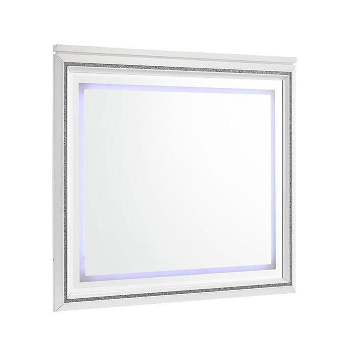 Elements International Moondance Mirror in White