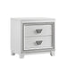 Elements International Moondance Nightstand in White image