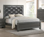 Crown Mark Furniture Kaia King Upholstered Bed in Dark Gray image
