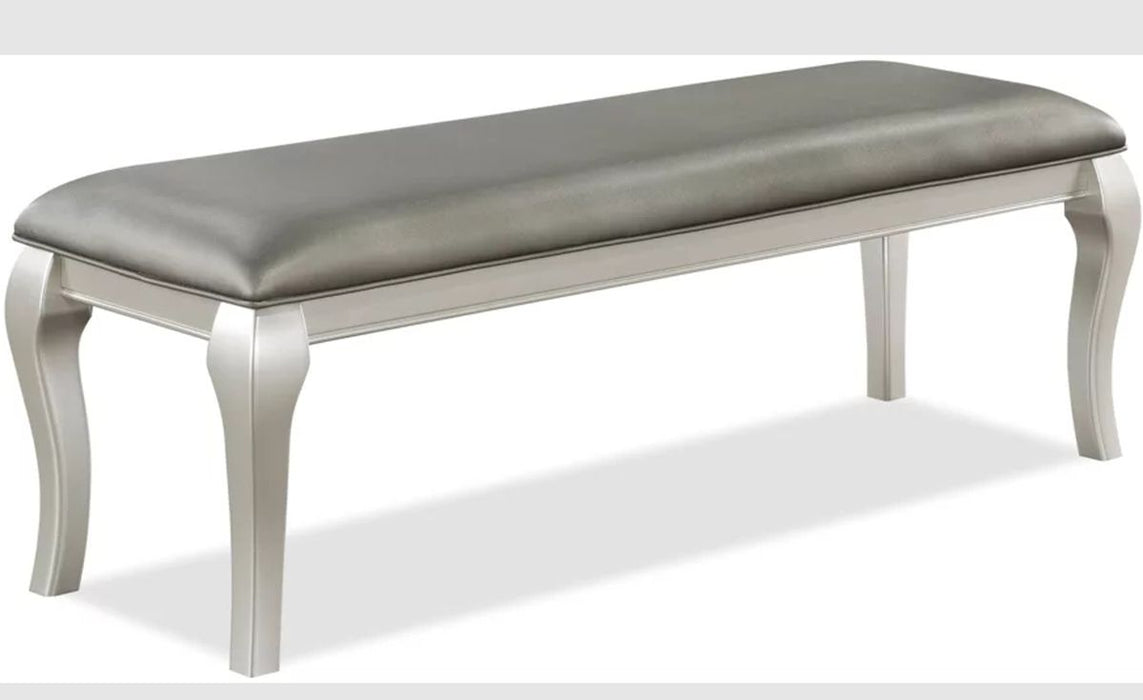 Crown Mark Furniture Caldwell Bench in Light Champagne image