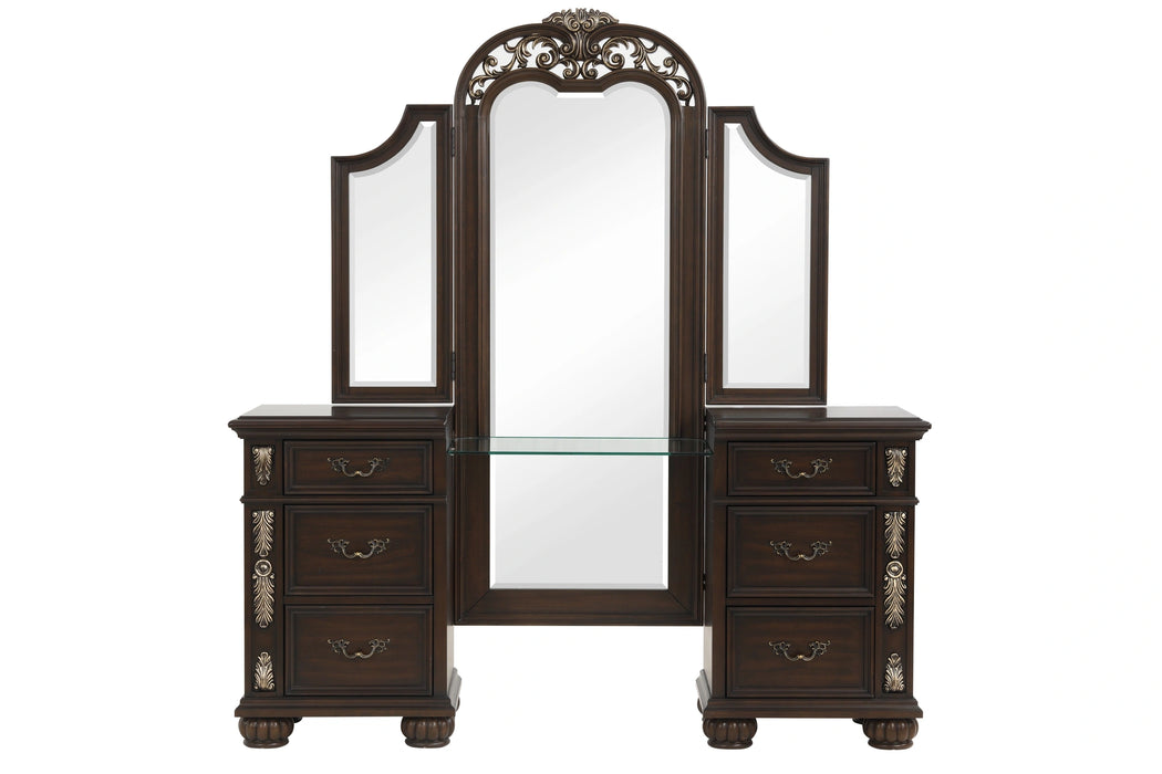 Maximus Vanity Table Mirror-Madeira