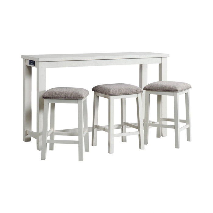 Stone Occasional Bar Table Single Pack (Table + Three Stools)