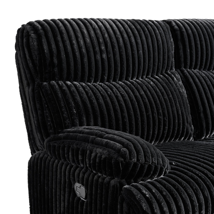 Admiral Living Room Set in Masis Black