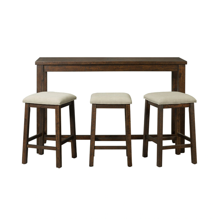 Jax Bar Table Single Pack (Table + Three Stools) in Cherry
