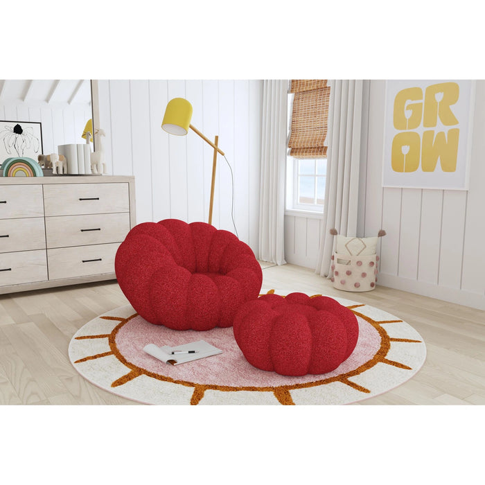 Bubble Swivel Chair and Ottoman