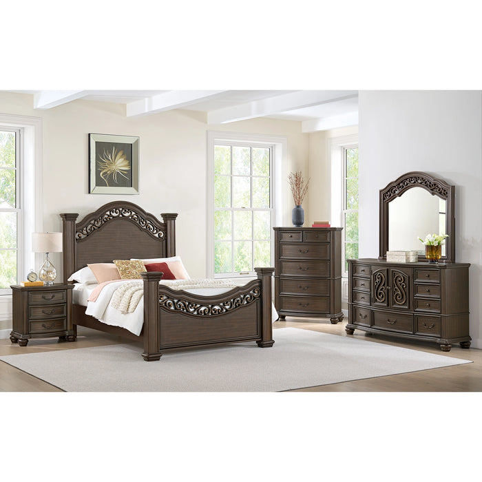 Brunswick Panel Bed in Mahogany