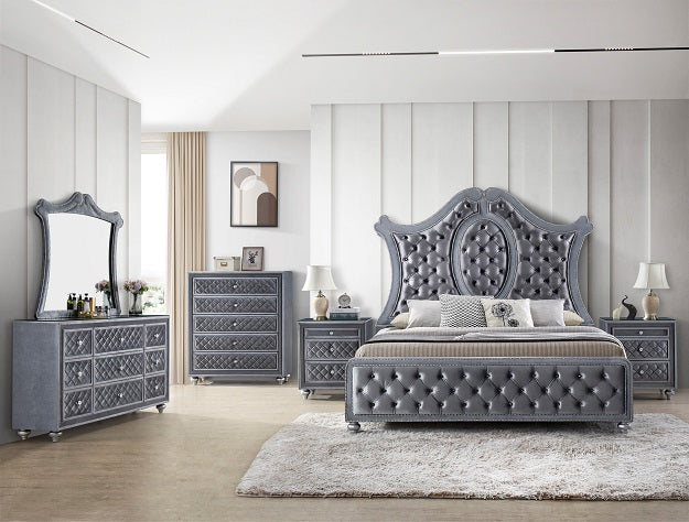 Crown Mark Furniture Voltare Dresser in Dark Grey image