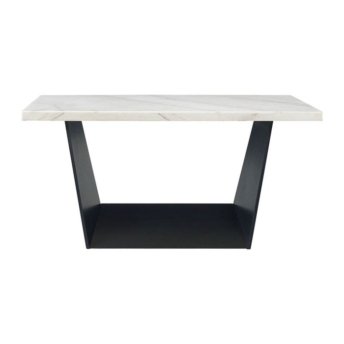 Elements International Beckley Counter Height Table in WhiteC