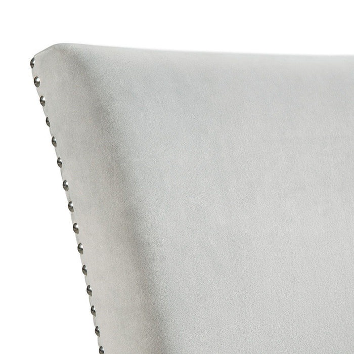 Elements International Francesca Counter Height Side Chair (Set of 2) in Grey