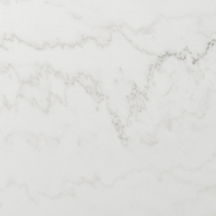 Elements International Francesca Counter Height Dining Table in White and Black