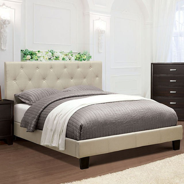 Leeroy Bed Ivory & Brown