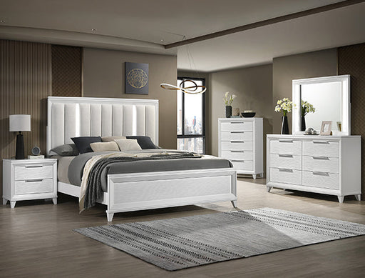 Crown Mark Furniture Cressida 6 Drawer Dresser in White image