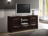 Crown Mark Emily Tv Stand in Dark Cherry image
