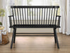 Crown Mark Furniture Jerimiah Spindleback Bench in Black image