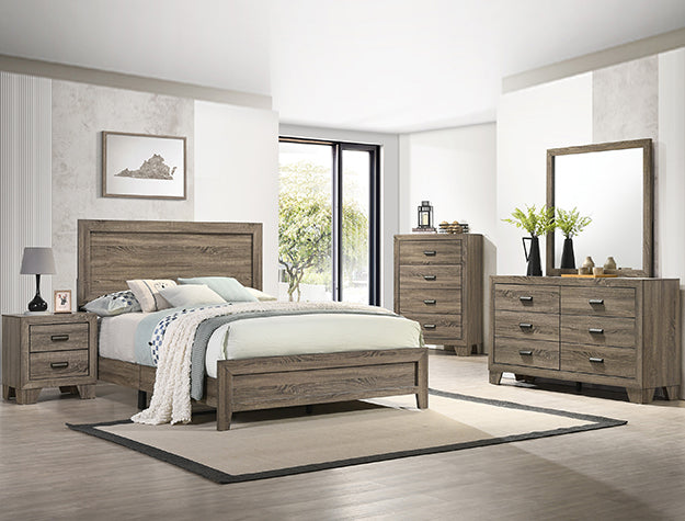 Crown Mark Millie Queen Panel Bed in Grey image
