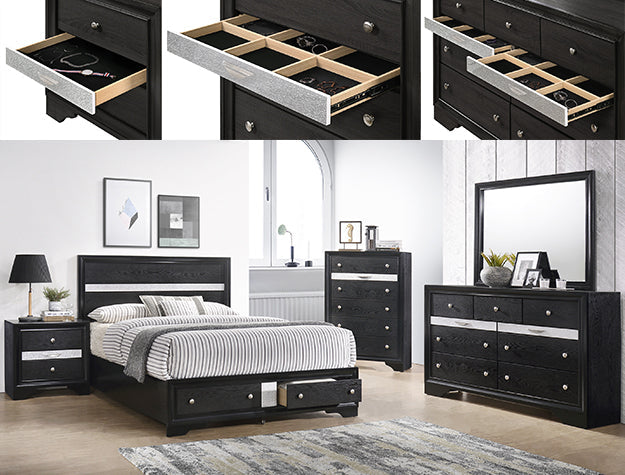 Crown Mark Regata Mirror in Black image