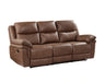 Ryland Sofa W/Dual Recliner- Brown