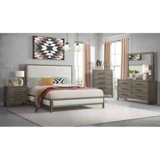 Elements International Versailles Nightstand in Grey