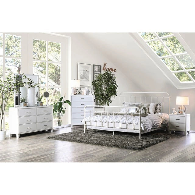 IRIA Vintage White Cal.King, E.King, & Full Bed