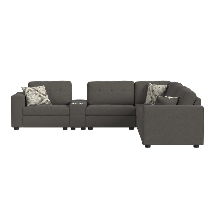 Options One Living Room Set in Palmer Plus Ash