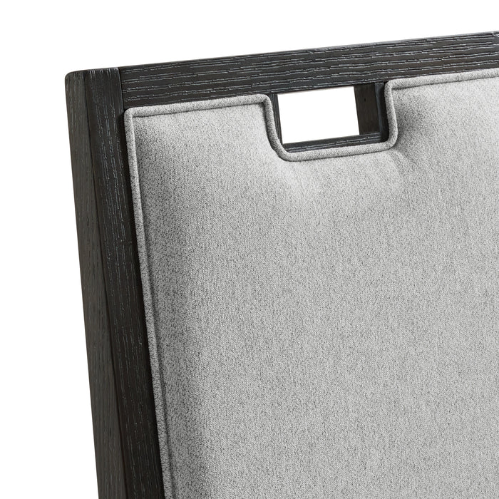 Elodie Counter Chair with Grey Fabric in Charcoal (2 Per Carton)