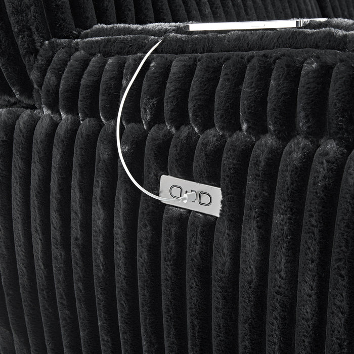 Admiral Recliner in Masis Black
