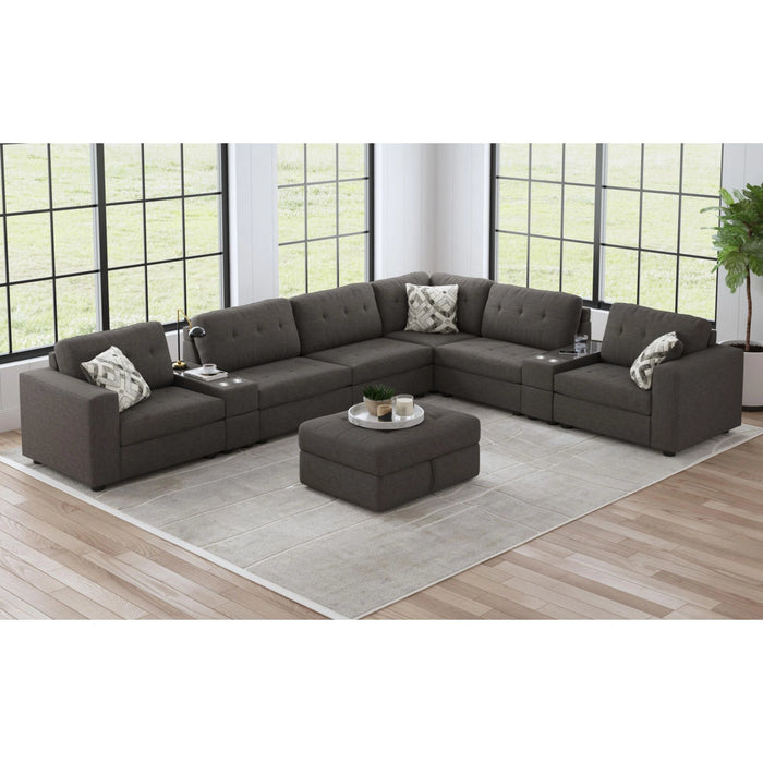 Options One Living Room Set in Palmer Plus Ash