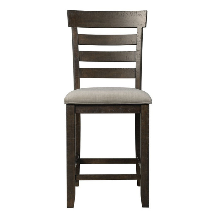 Elements International Colorado Counter Height Chair in Charcoal