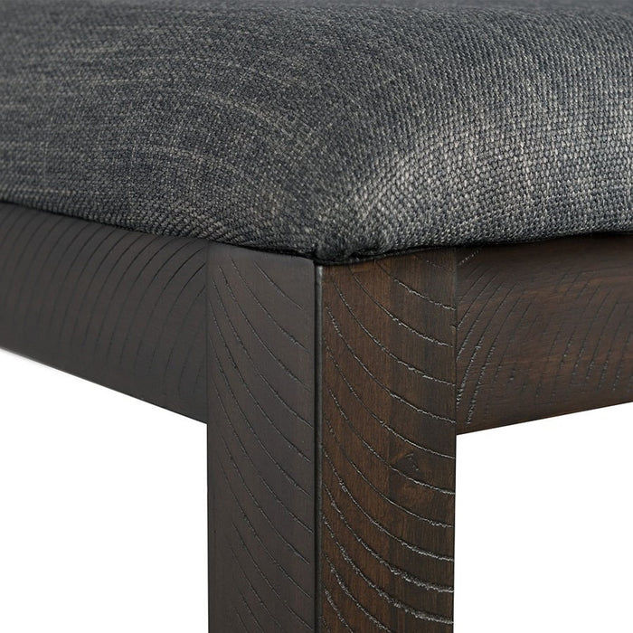 Elements International Cash Counter Height Chair (Set of 2) in Rustic Distressed Espresso