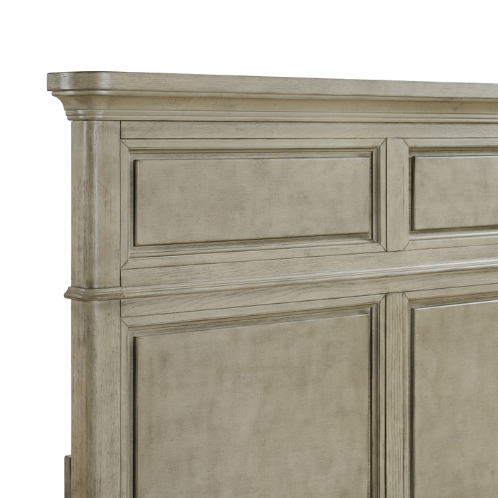 Whit-Ash Panel Bedroom Set in Light Grey