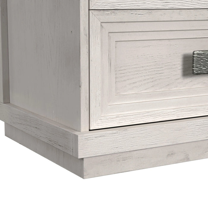 Avalanche Storage Bedroom Set in Antique White