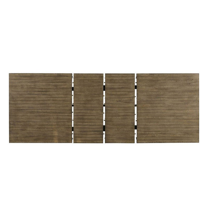 Elements International Stone Dining Table in Grey