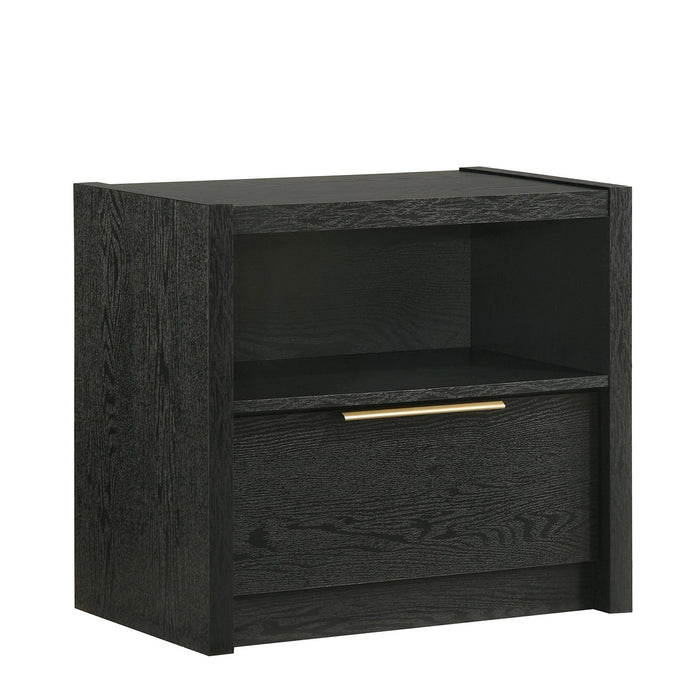 South Bend Nightstand with USB in Black