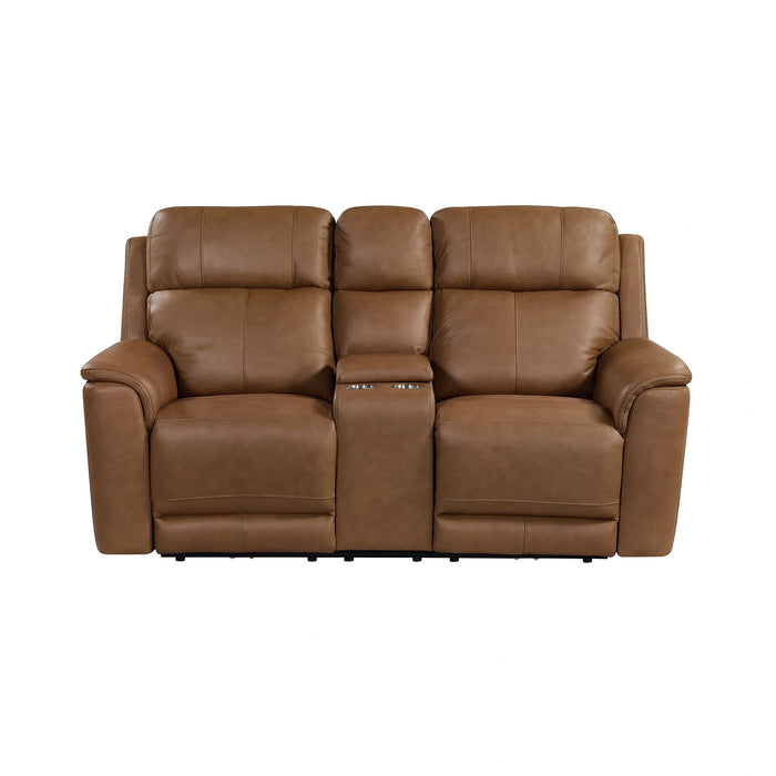 Mustang P3 Loveseat with Console in Aline