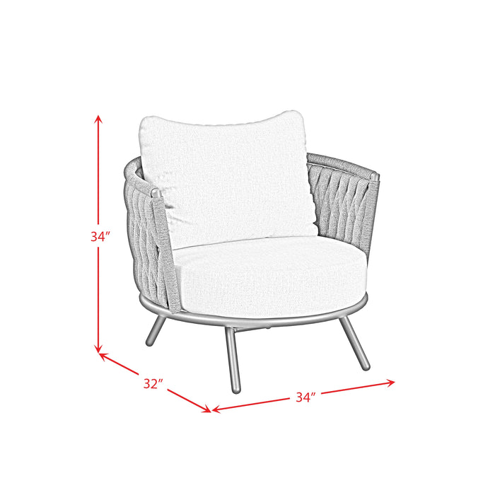 Bali Chairs with Olefin Grey in Dark Grey (2 Per Carton)