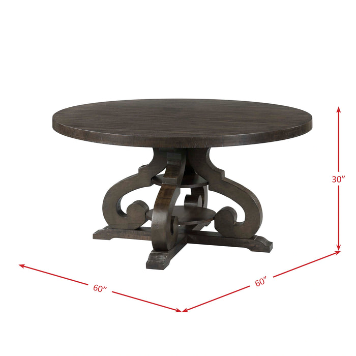 Stone Round Dining Set-Round Table & Chairs