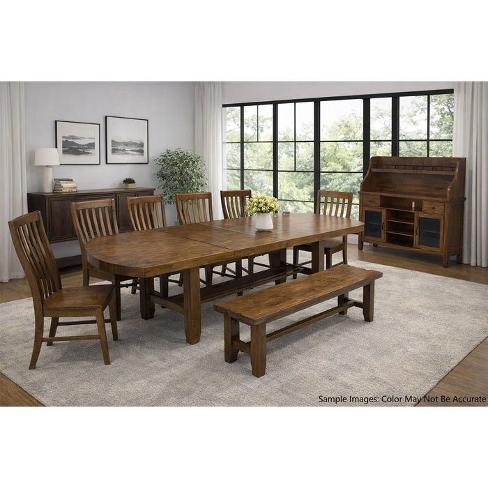Gage Hutch with Light in Chestnut