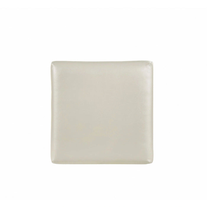 Twenty Nine Dressing Stool W/Acrylic Leg White
