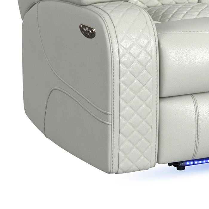 Carlo Power Motion Recliner with Power Headrest, LED