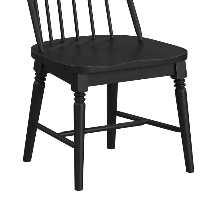 Heritage & Home Dining Set in Oak Brown and Black