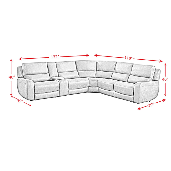 Saber Modular Power Motion Recliner in Texas Granite