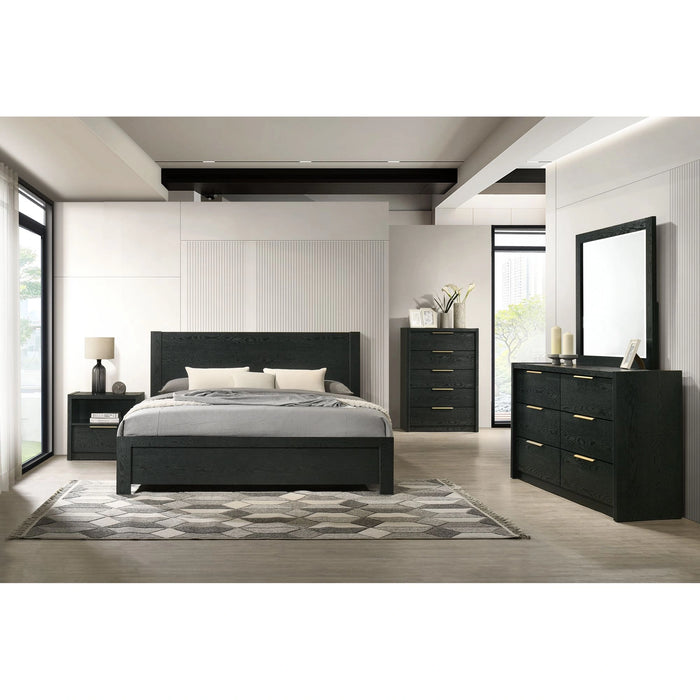 South Bend Nightstand with USB in Black