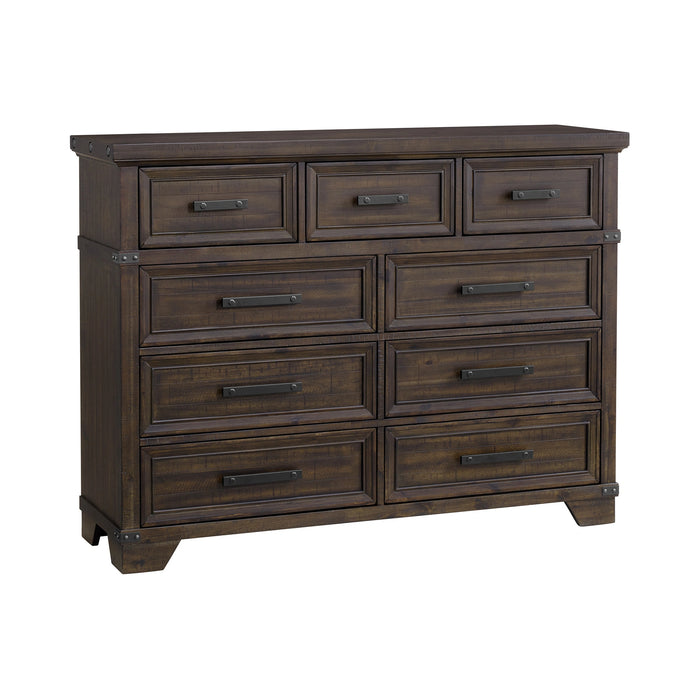 Colorado City 9-Drawer Dresser in Charcoal