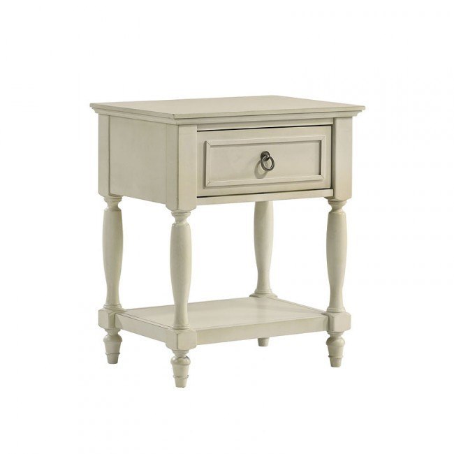 Elements International Gianna Youth Open Nightstand in White image