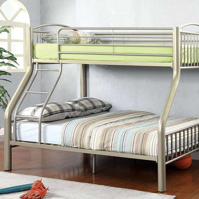 Lovia Metallic Gold Twin/Full Bunk Bed image