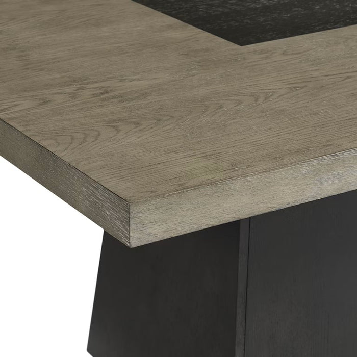 Elements International Jemma Dining Table in Gray