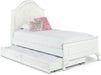 Elements International Jesse Twin Trundle Bed in White image